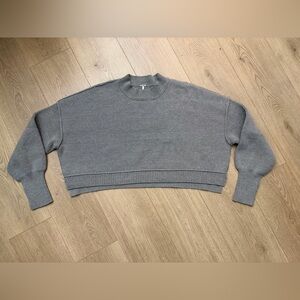 Free People brownish Gray Women's cropped Sweater size small